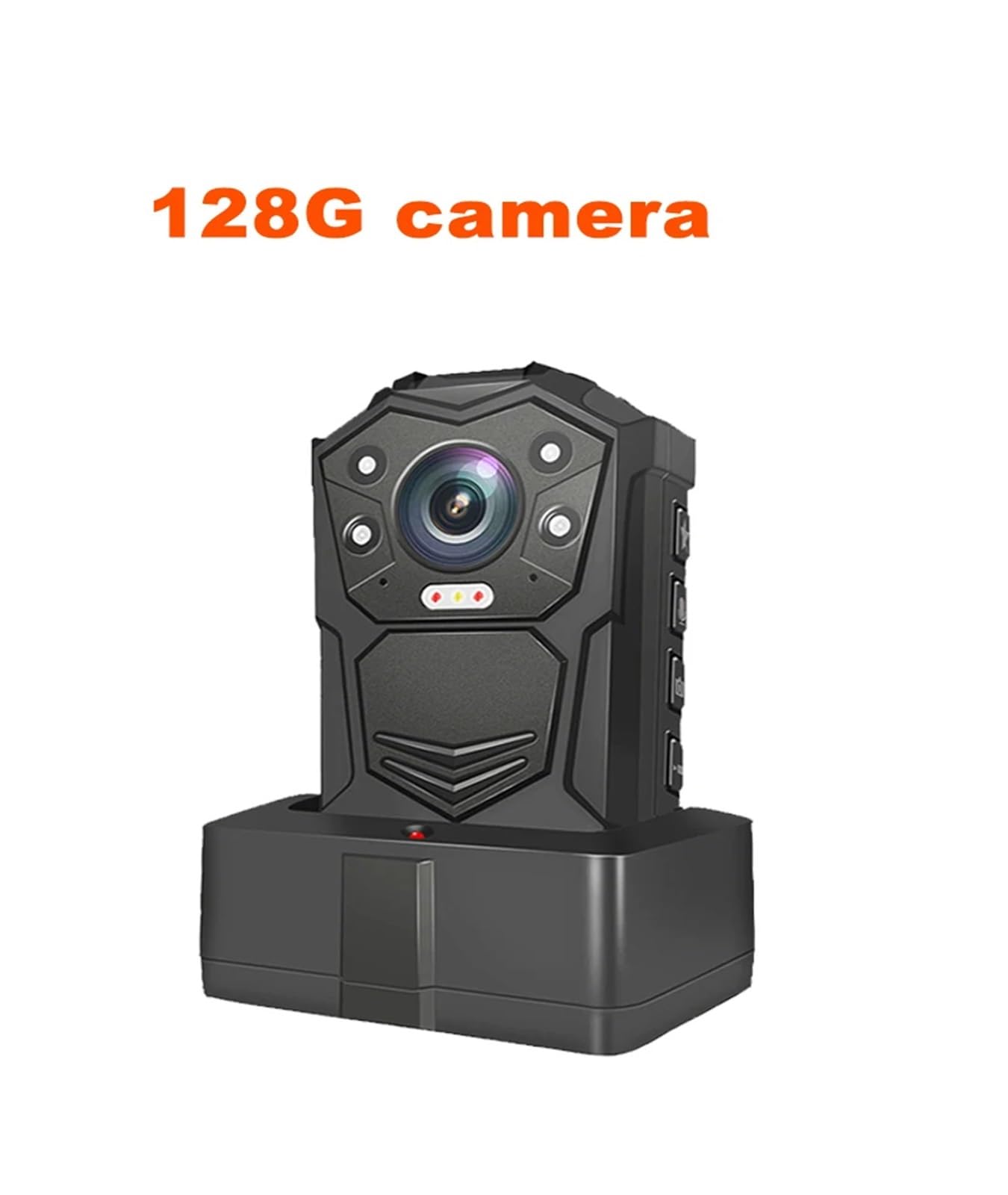 Camara Corporal, DSJ-Y1 GPS HD 1296P H22 Bodycam Equipo de policía Grabadora de Voz Digital Mini cámara Corporal Oculta inalámbrica(128GB)