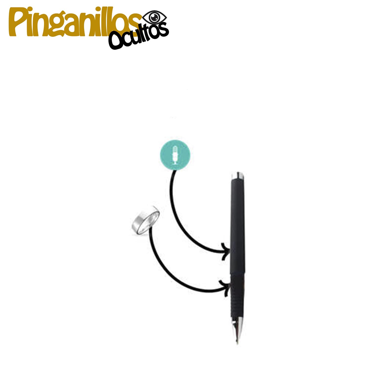 Pinganelli nascosti Pinganillo Esami Penna Bluetooth nascosta - Auricolare spia invisibile senza fili copia esame. (UltraMini)