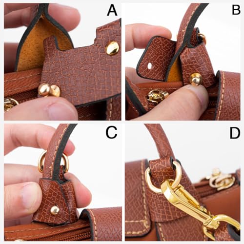 Image of Jiesinlov Leather Bag Shoulder Strap Replacement Crossbody Adjustable Conversion Kit Fit for Mini Pouch