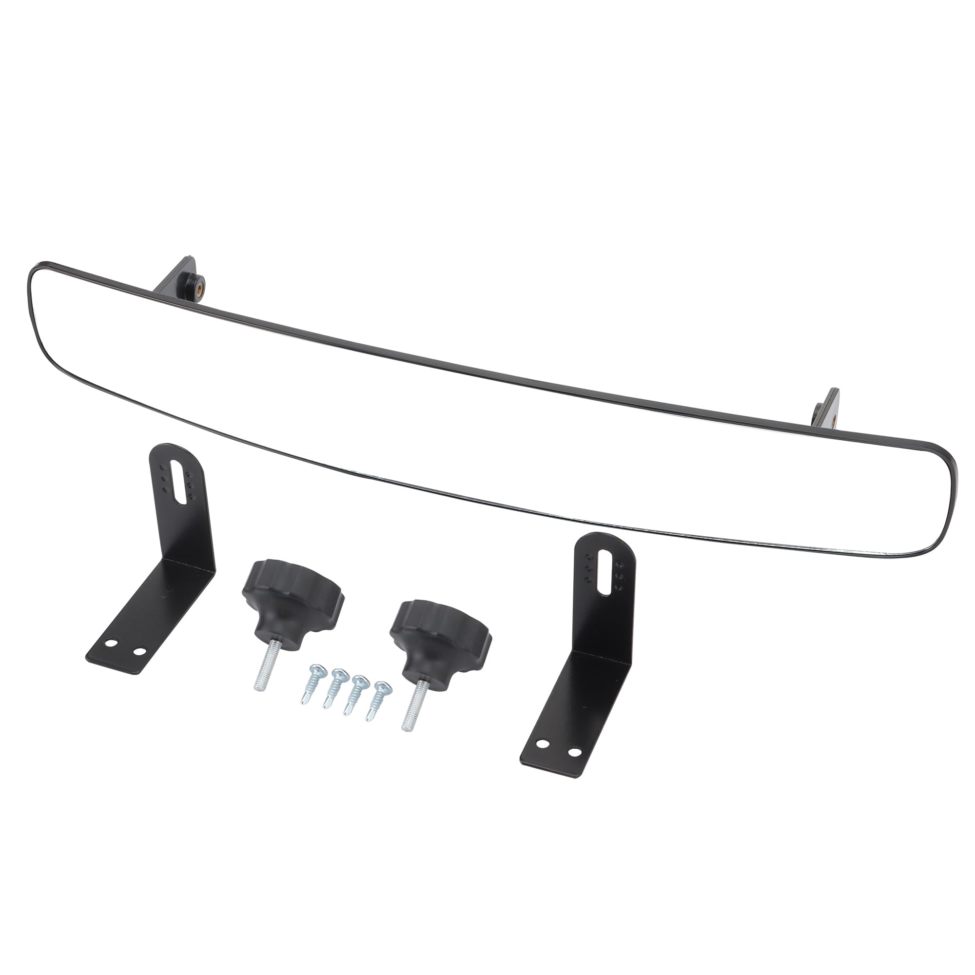 WOOSTAR 16.7" Wide Central Rear View Convex Golf Cart Mirror Replacement for Ezgo Club Car, Type 015, 425x70mm