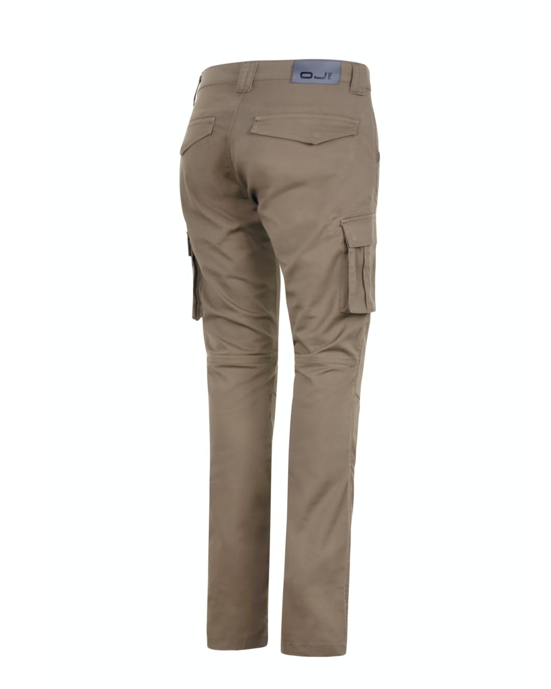 OJ Pantalone da Moto Cargo Lady, Protezioni Certificate su Fianchi e Ginocchia, Tasche Multiple, per Donna (IT, Numero, 44, Regular, Regular, Verde)