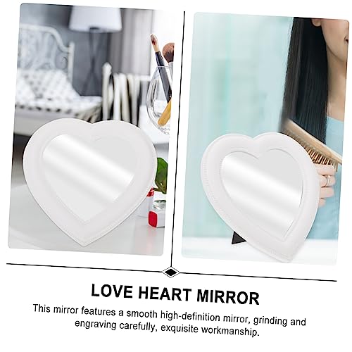 Espejo de Maquillaje de Escritorio Forma de Corazón IMIKEYA miniatura 2