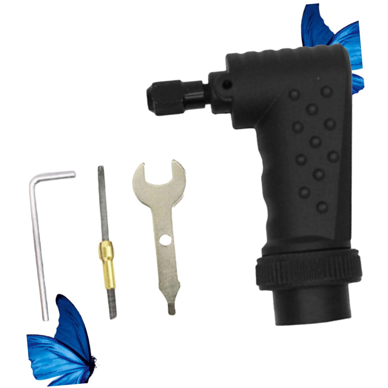 4pcs Right Angle Electric Adapter Set Durable Mini Converter for Rotary Tools Access Reach Areas with Ergonomic Design and Smooth Operation