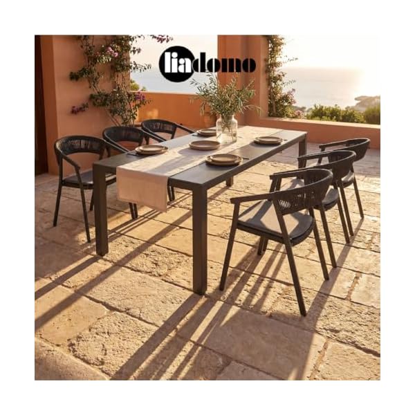 Patioco Gartentisch Scalea Sinterstein Granit-Optik