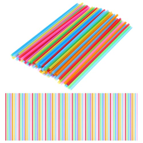 DOITOOL 600 pitillos desechables de plástico, 26 cm miniatura 1