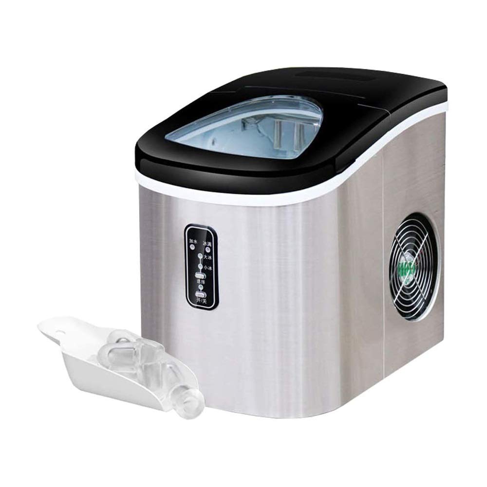 Counter Top Ice Maker Machine,Compact Automatic Ice Maker, Ready in 6-8 Minutes,33lbs/24hrs,Portable Ice Cube Maker