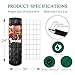 FOREHOGAR Black PVC Coated Welded Wire Fence 24 Inch x 50 Foot, 2 Inch x 3 Inch 16GA, Garden Border Fencing Roll Vinyl Coating Metal Wire Mesh for Yard Vegetable Plant Protection Poultry Netting