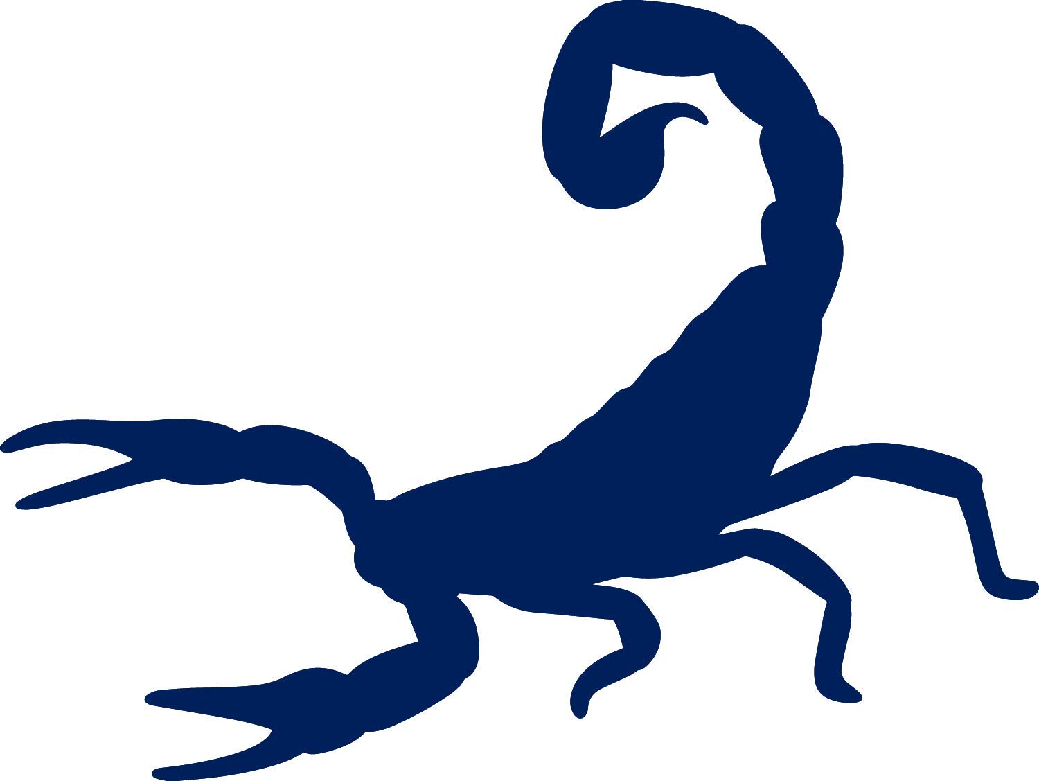 ANGDEST Scorpion Silhouette Funny (Navy Blue) (Set of 2) Premium Waterproof Vinyl Decal Stickers for Laptop Phone Accessory Helmet Car Window Bumper Mug Tuber Cup Door Wall Decoration