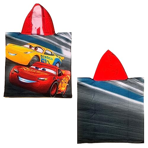 CARTOON Bademantel, Bademantel, Mikrofaser, Strand, Pool, 50 x 100 cm, Cars, Einheitsgröße CARTOON Bademantel, Bademantel, Mikrofaser, Strand, Pool, 50 x 100 cm, Cars, Einheitsgröße