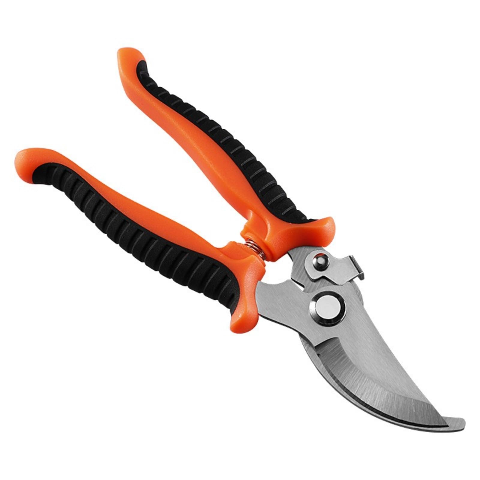 Bncyqhwlk Orange And Black Stainless Steel Branch Shears Pruning Shears Gardening Scissors