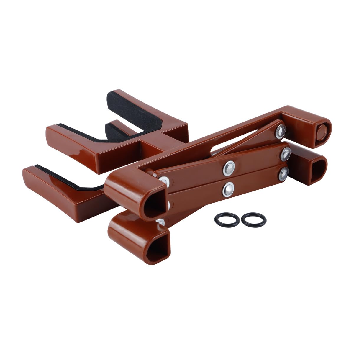 Ausi Soporte para violín, profesional, portátil y plegable, accesorio para instrumento, color rojo