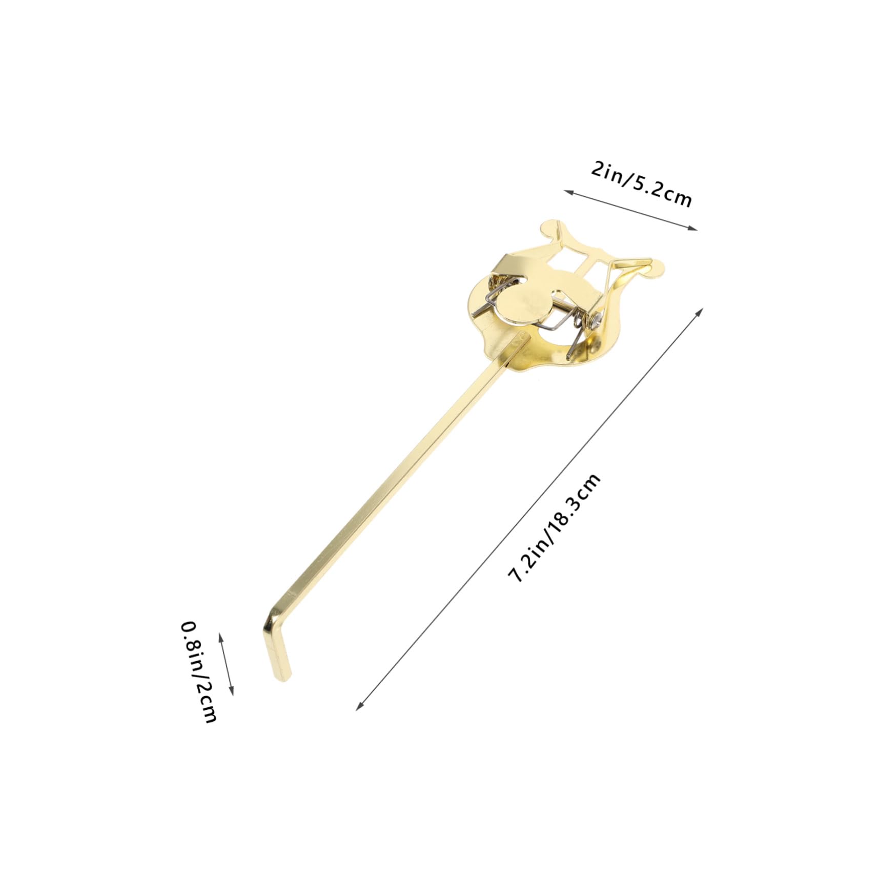 ERINGOGO Portable Trumpet Lyre Music Clip Sturdy Instrument Holder for Marching Band Easy Install Trumpet Music Score Clamp