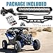 Drieaco Maverick X3 Shock Tower Light Bar with Mount Bracket and Rocker Switch Wiring Harness Kit Fits for 2017-2025 Can-Am Maverick X3/X3 MAX Accessories, UTV 60W Super Bright 12