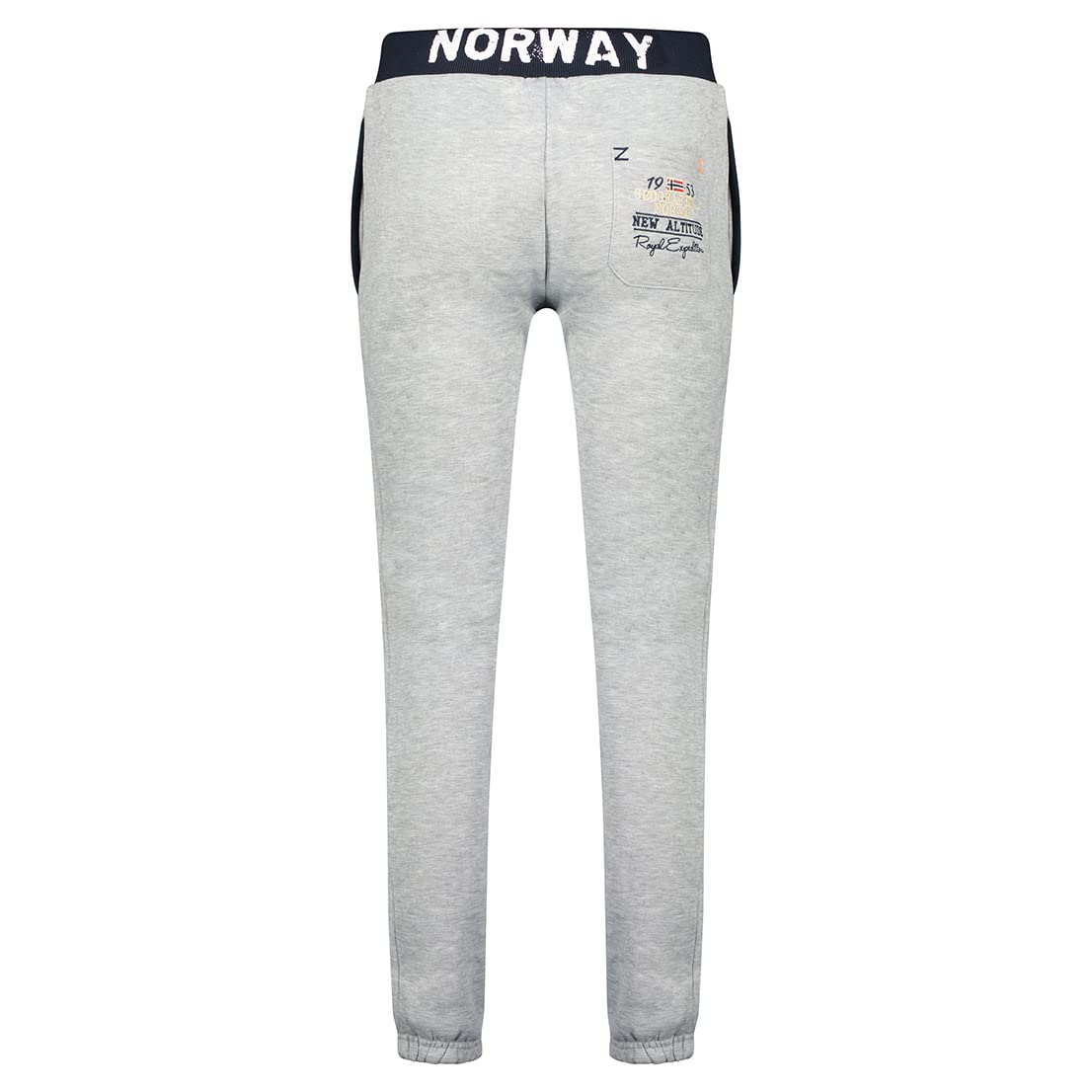 GEO NORWAY MYER Lady - Pantalones Jogging Mujer - Pantalones Deportivos Deporte Fitness Cómoda Cintura Elástica Cordon Correr Casual - Bolsillos Yoga Mujer Algodón Poliéster