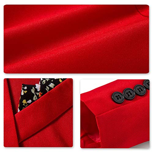 Men's Casual Suit Jacket Slim Fit One Button Notched Lapel Business Daily Lightweight Blazer Jacket3