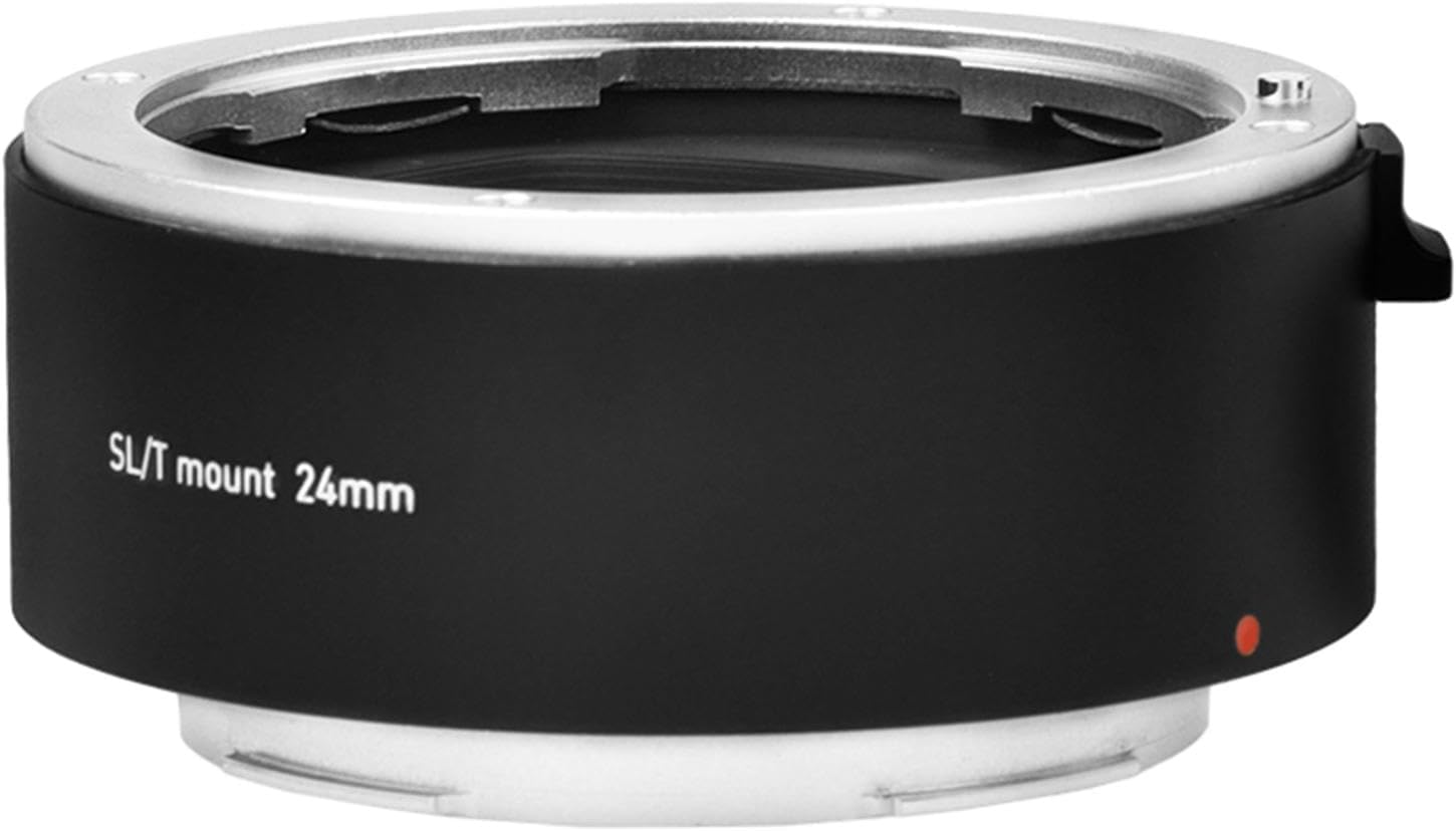pistro Auto Focus Extension Tube Adapter Ring for Mount L Cameras, Aluminum Alloy Lens Converter, 12mm & 24mm Versatile Tubes for Macro Photography