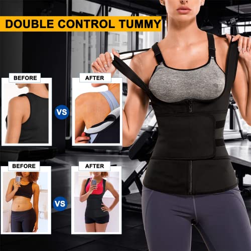 Eleady 2-in-1 Sauna Sweat Vest and Waist Trainer #TOP25