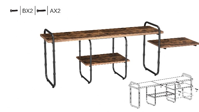Watch How to assemble this industrial TV stand on Amazon Live