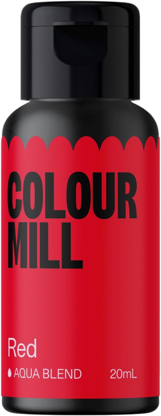 Colour Mill Aqua Blend Food Colouring Red: Liquid Water Based Food Colouring - 20ml