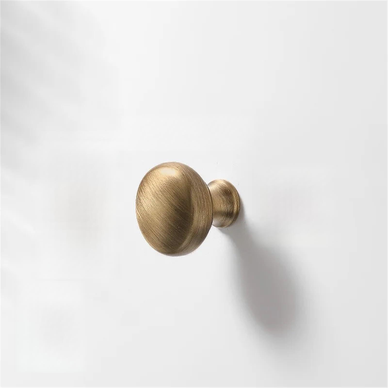 Kdhcvkz Ht7494-25Mm-Single 1Pcs Brass Cabinet Handle–Antique Kitchen Wardrobe Pulls Round Single-Hole Drawe And Shoe Rack Knob(Ht7494-25Mm-Single)