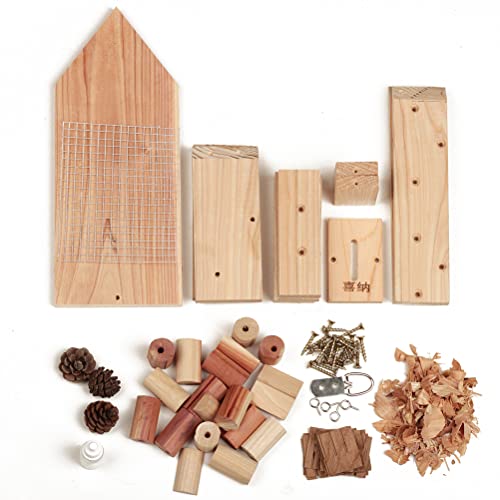 Large Diy Insect Hotel Kit, Backyard Insect House, Bee House, Nesting Habitat Shelters, Garden Shelter For Bees, Butterflies, Bugs #TOP1