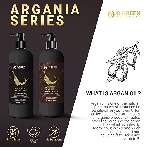 Moroccan Argan Oil Shampoo And Conditioner Sls Sulfate Paraben Salt Free - Thickening For Fine/Thin Hair - Safe For Color And Keratin Treated Hair Best Gift Set For Damaged, Dry, Curly Or Frizzy Hair #TOP2