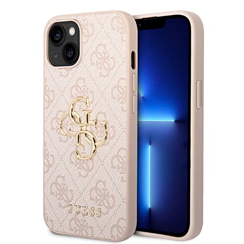 CG MOBILE Guess 4G Big Metal Logo Hülle für iPhone 14/15 / 13 (Pink)