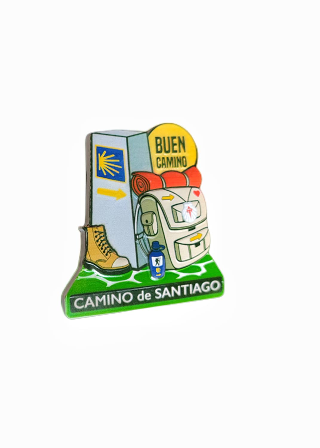 3D Camino de Santiago Christian Pilgrimage Road Spain Fridge Magnet Travel Souvenir Gift Collection Home Kitchen Decoration Magnetic Sticker Craft - Image 5