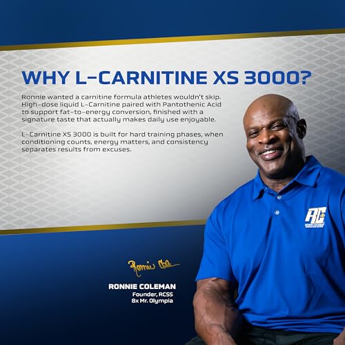 Image of Ronnie Coleman Signature Series L-Carnitine XS 3000mg Liquid, Orange Smash (31 Servings, 465ml)