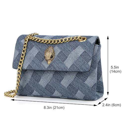 Rejolly Rainbow Stripe Crossbody Shoulder Bag for Women Color Blocking PU Leather Colourful Purse with Chain Strap4