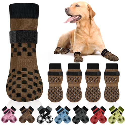 AIEDOULER Anti Slip Dog Socks to Prevent Licking Paws...