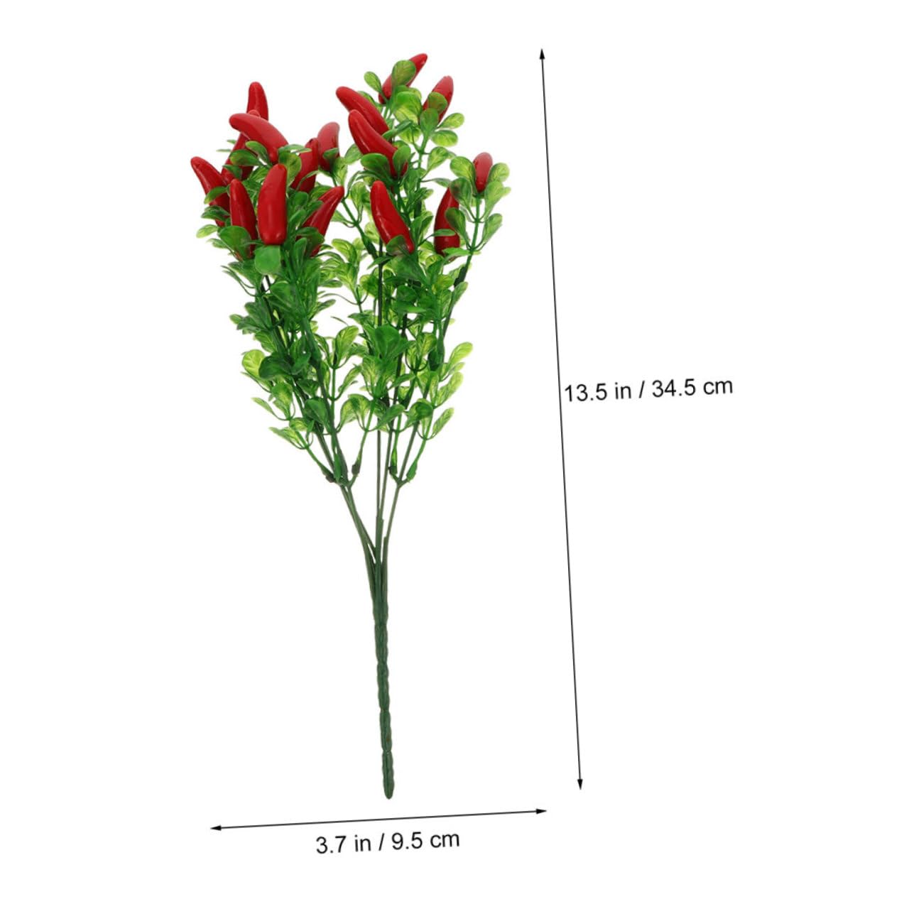 SOLUSTRE 2Pcs Lifelike Artificial Chili Pepper Branches Realistic Fake Vegetable Bunches for Home Decor Party Decorations and Floral Arrangements for Vases and Garden Settings