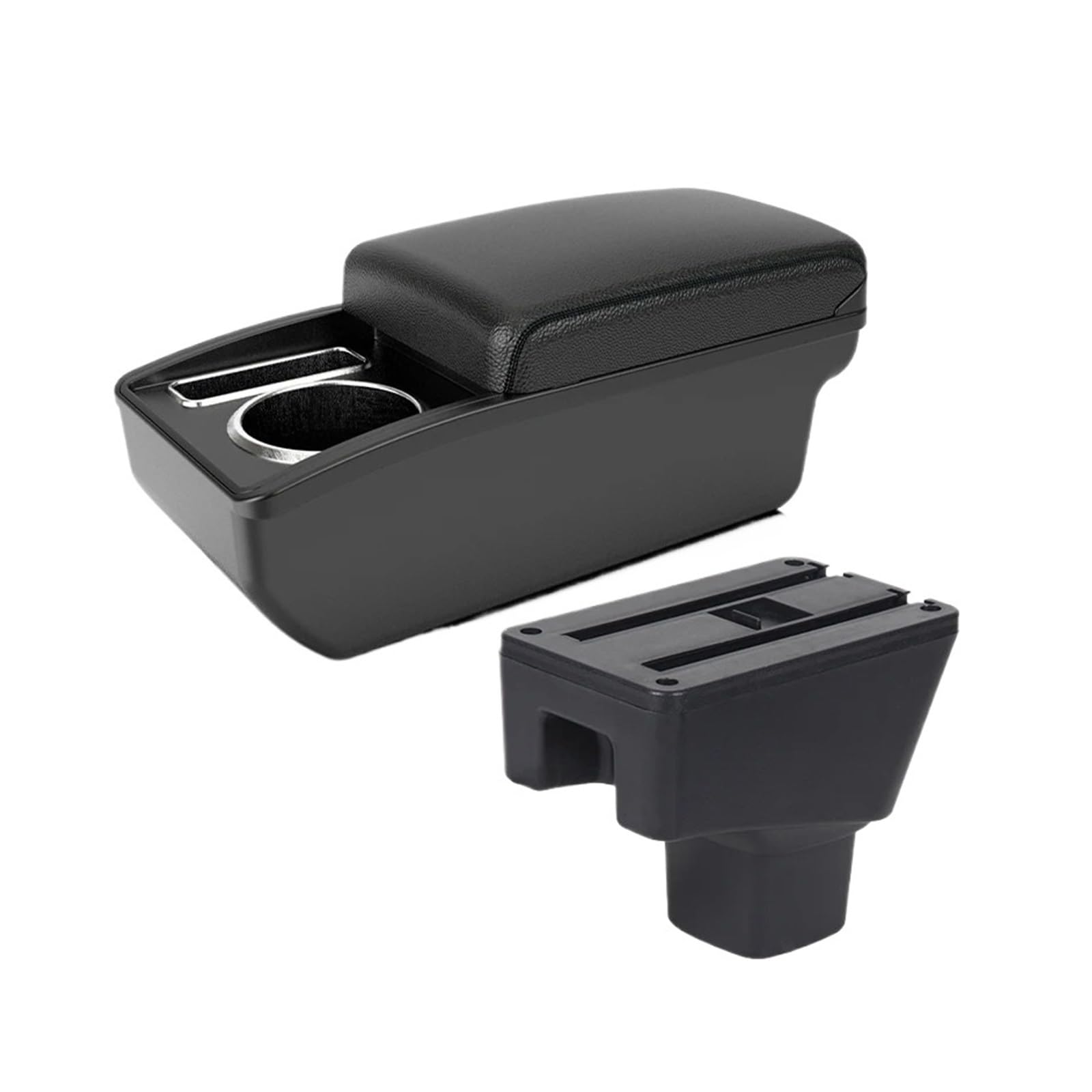 UMDJJU For SUZUKI For SX4 Armrest Interior Parts Car Box Retrofit Storage Accessories Details Car Centre Console Armrest Box(A2 Black line NO USB)