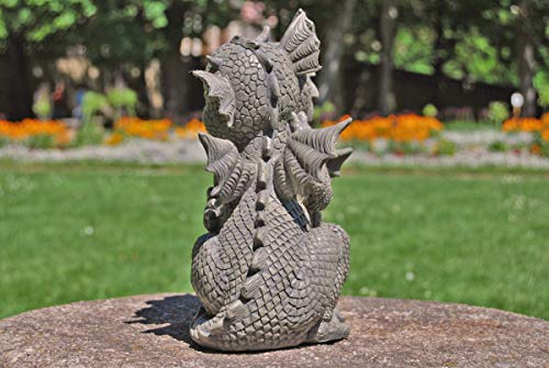 MC Gartenfigur Gartendrache - Modell Liebespaar - Fantasy Figur Deko Drache Garten
