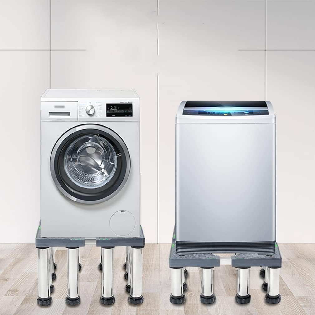 Klimaanlage Sockel Untergestell Luftkühler-Mit 4 Stabilen Füßen Höhe 25cmGefrierschranksockel 45-70cm verstellbare für Eismaschine Edelstahl-Gefriergerät-Kühlschrank-Regalhalter