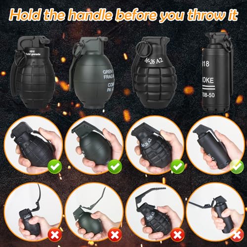 Tomatong 82-2 Toy-Hand Grenade For Cs Battle Game,With 9 Foam Ammo Model Tactical Cs-Grenade Fun Impact Gel Toys Outdoor Sport thumb #4