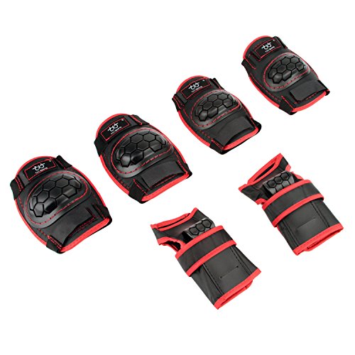 image for Bezioner Kids Knee Pads and Elbow Pads with Wrist Guards Protective Ge