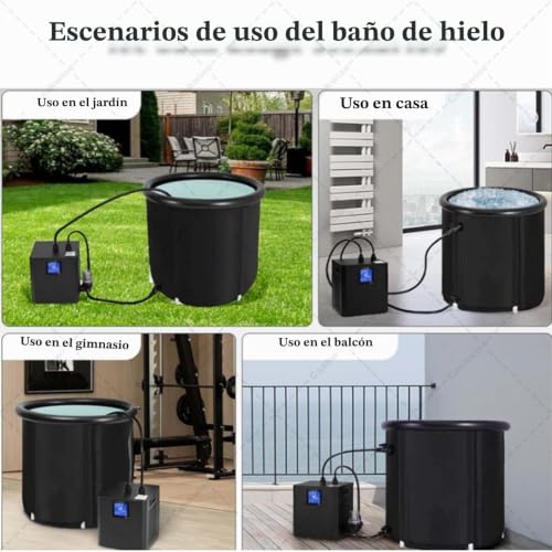 Miniatura 2 de Cashwise Enfriador De Baño De Hielo Para Bañeras De Inmersión Fría, Enfriamiento Rápido, Recuperación Muscular Definitivo, Con Manguera Aislada, 2 Bombas Y Filtro Pp De 3 Micrones
