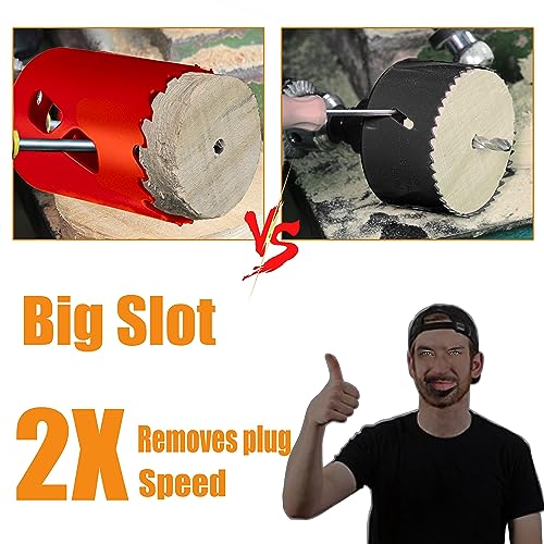 Wowsupm 5 Inch Carbide Hole Saw Bit Deep Cutting 2.36” For Multiple Material Hardy Plank Nail Embedded Wood Air Brick Up To 30X Longer Life #TOP2