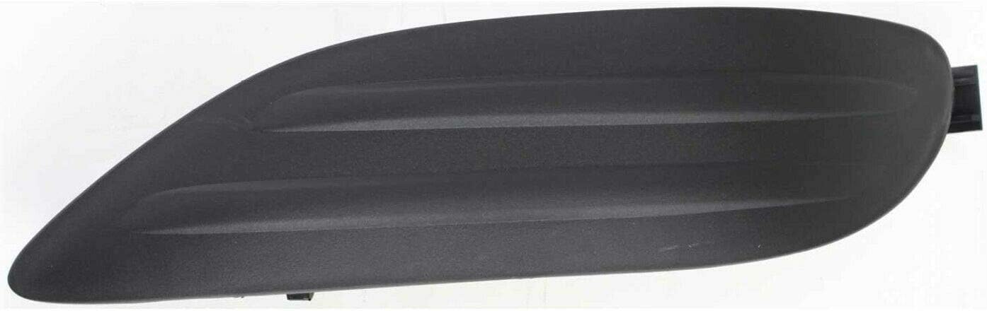 DAT AUTO PARTS Front Left Driver Side Bumper Fog Light Lamp Hole Cover Grille Molding Trim Replacement for 2005-2008 Toyota Corolla Black Textured Plastic TO1038107 5212802200