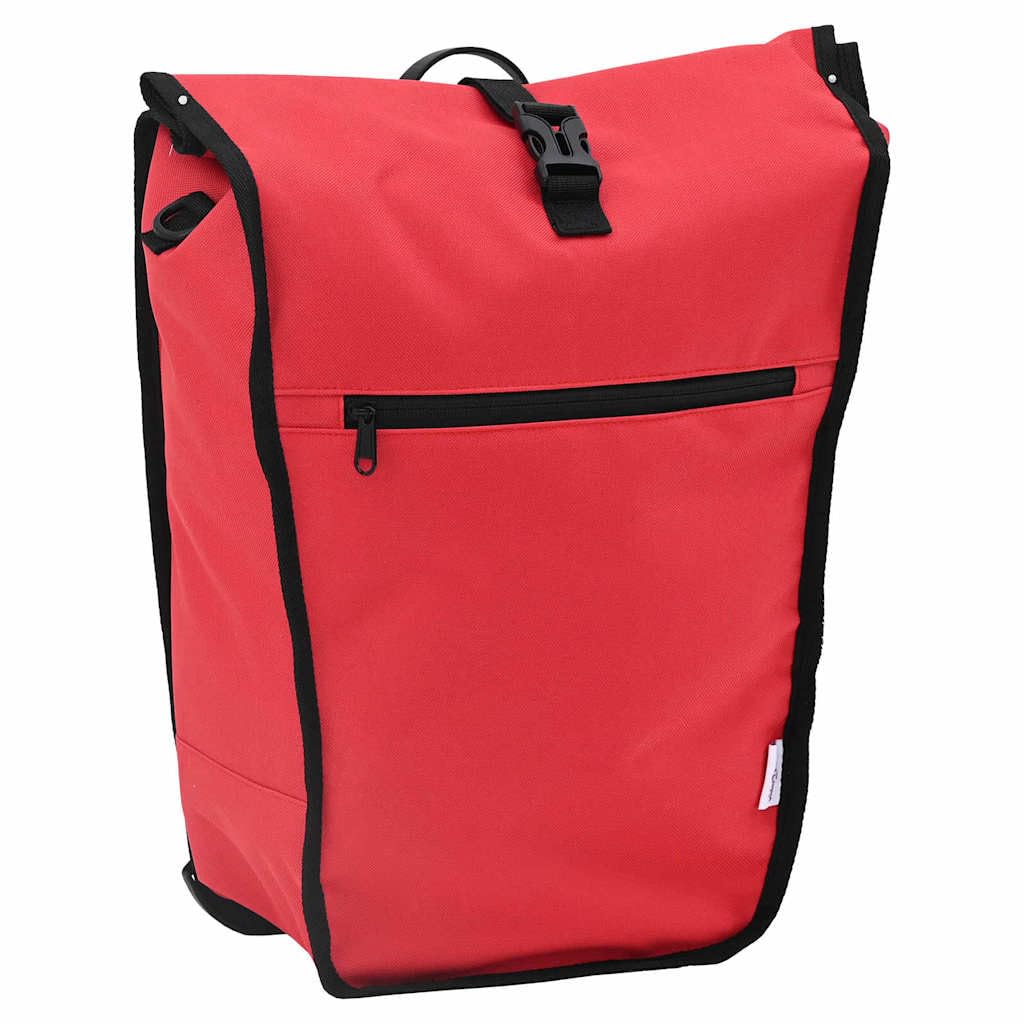 Mokuyary Fahrradtasche, rot, 34 x 16 x 59 cm, Polyester, Gepäckträgertasche für lange Touren, tägliche Reisen oder Ausflüge mit dem Fahrrad für mehrere Tage Sport & Freizeit