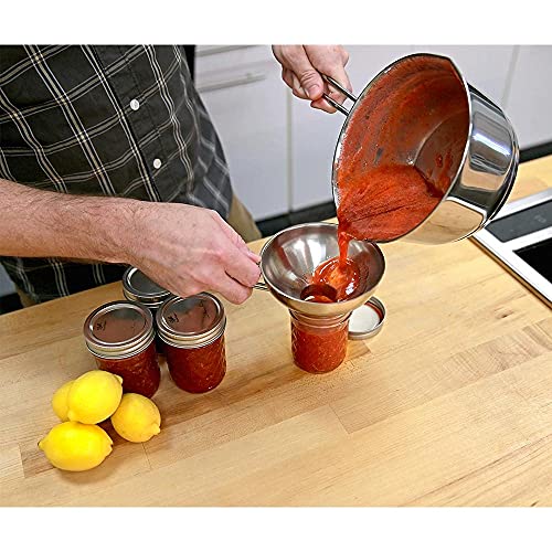 Küchenprofi 18/10 Stainless Steel Jam Funnel - Silver - Metal Funnels For Kitchen Use - Wide Mouth Kitchen Funnel