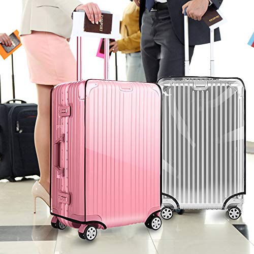 Yotako Clear Pvc Suitcase Cover Protectors 28 Inch Luggage Cover For Wheeled Suitcase (28''(25.98''H X 19.68''L X 11.81''W)) #TOP6