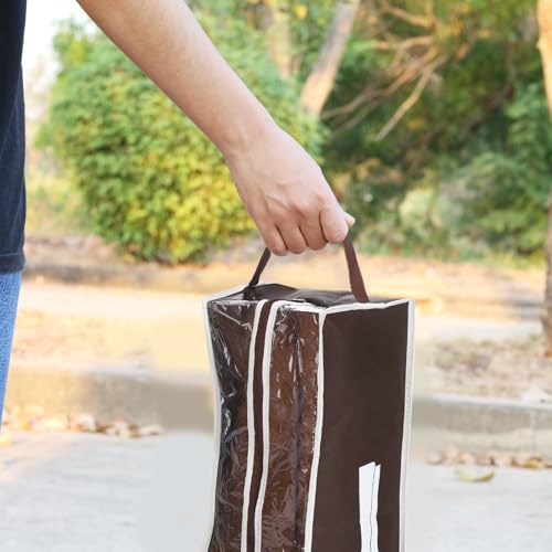 2 Stück Stiefeltasche Reitstiefel Schuhtasche Schuhsack Taschen Stiefel Aufbewahrung Schuhbeutel Reitstiefeltasche Reise Tragbare Wasserdicht Stiefelspanner Reitstiefel für Zuhause und Reisen