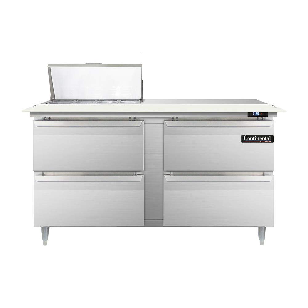 DL60-8C-D Designer Line Sandwich Unit by Continental Refrigerator – Commercial Grade