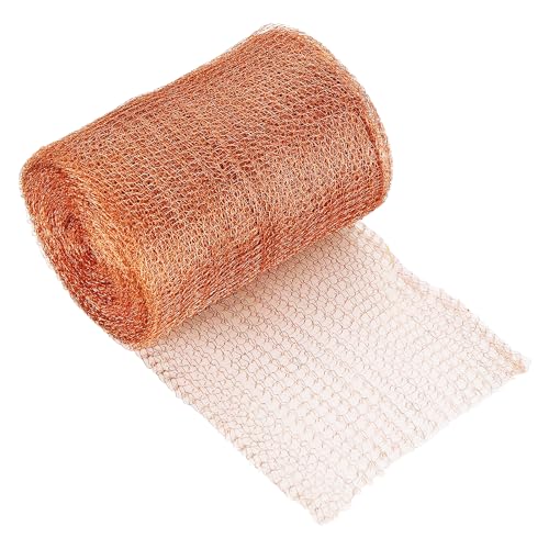 Mallas Control de Plagas 10M Malla de Cobre Tejida Cortable Malla de Cobre Puro Malla Cobre Trampas Malla Cobre Puro Filtro de Malla para el Hogar Jardín Ratón Murciélago Pájaros Caracoles