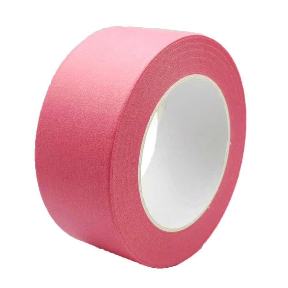 Zo.Yehaa 2 Inch Masking Tape Pink Painters Tape, Pink Paper Tape for Arts DIY Crafts Painting Labeling Decoration School Projects Home Office, 2 inch