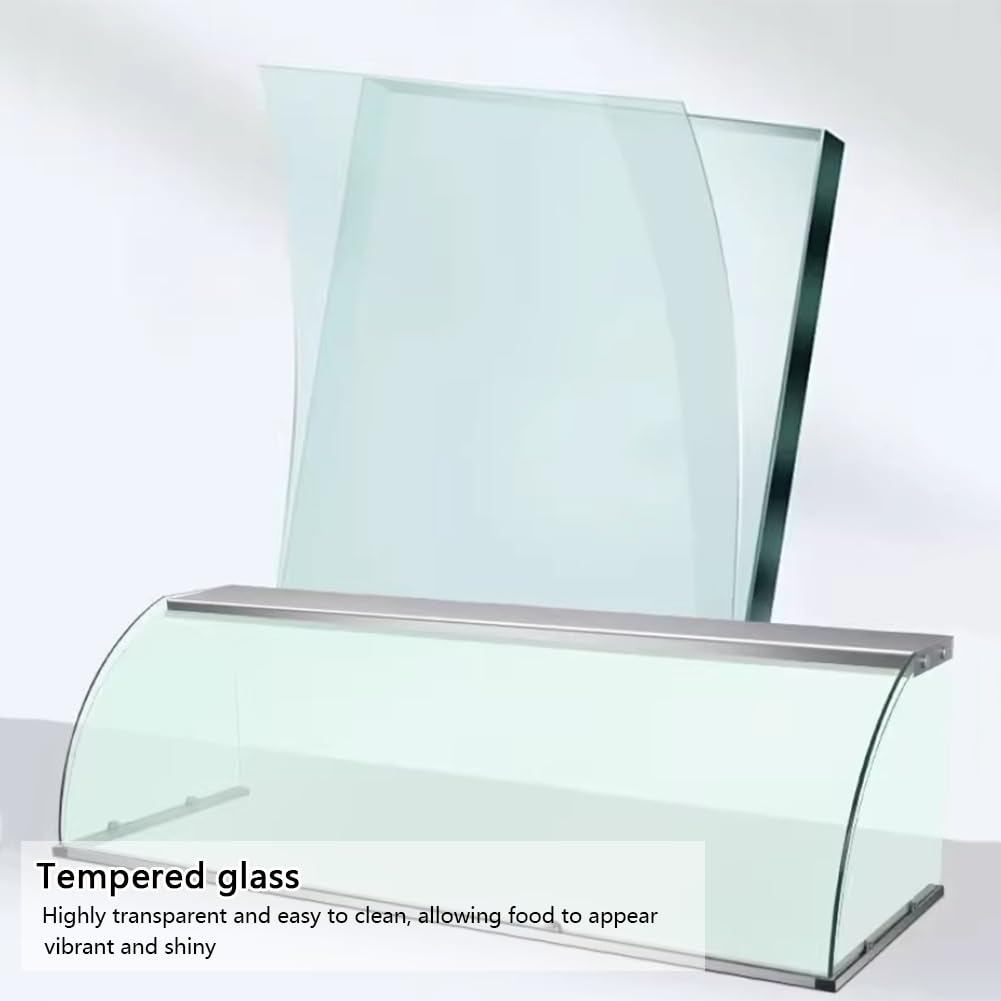 Gewerbliche Thekenvitrine Für Speisen, Gebäckvitrine, Glas-Thekenvitrine Für Bäckereien Für Buffetrestaurants, Einfach Zu Montieren(81x53x50cm)