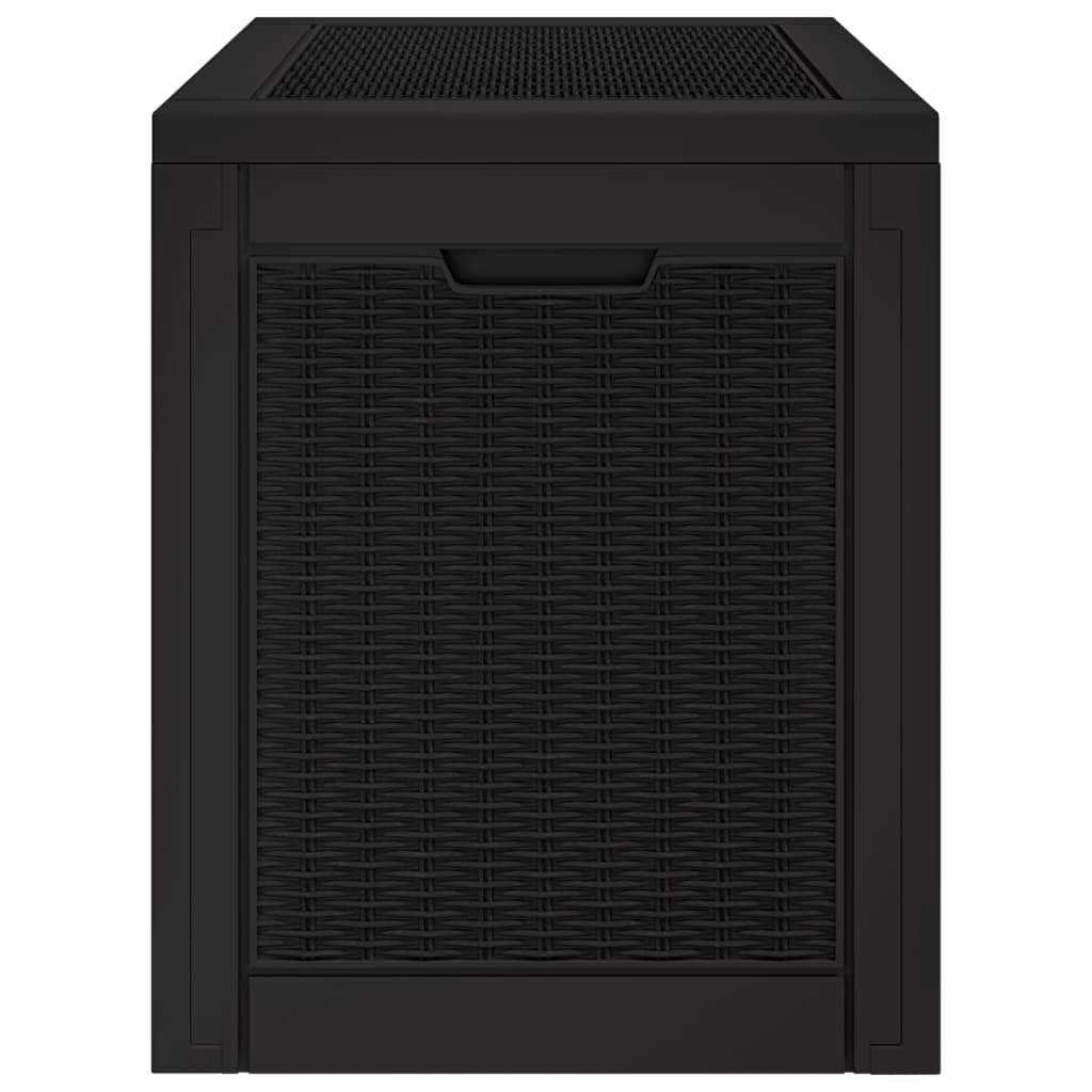 Generico Contenitore Giardino Nero 55,5x43x53 cm Polipropilene,Mobili da Giardino,Cassapanche da esterno-364178