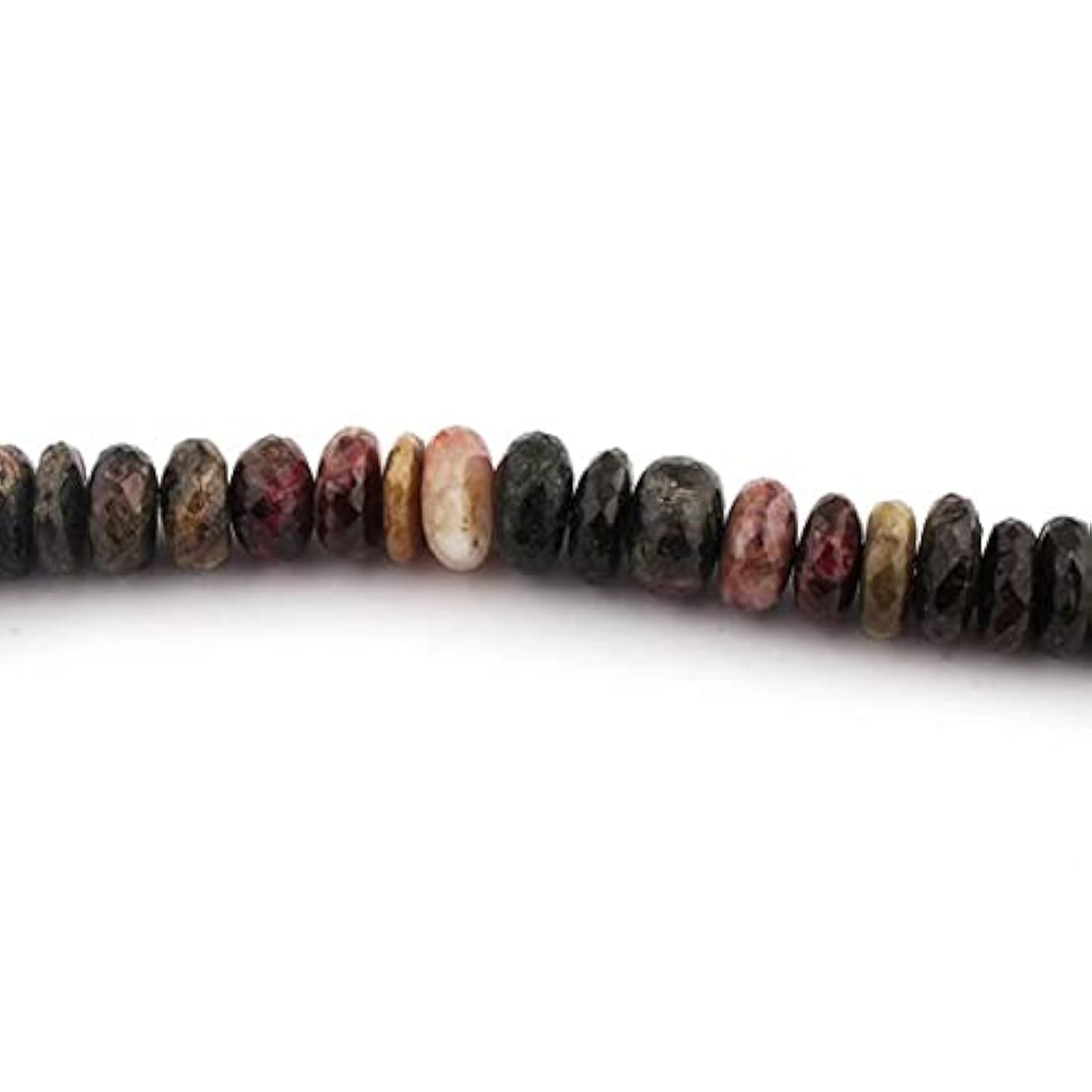 Multi Tourmaline Faceted Rondelles pour fabriquer un cadeau d'anniversaire unique